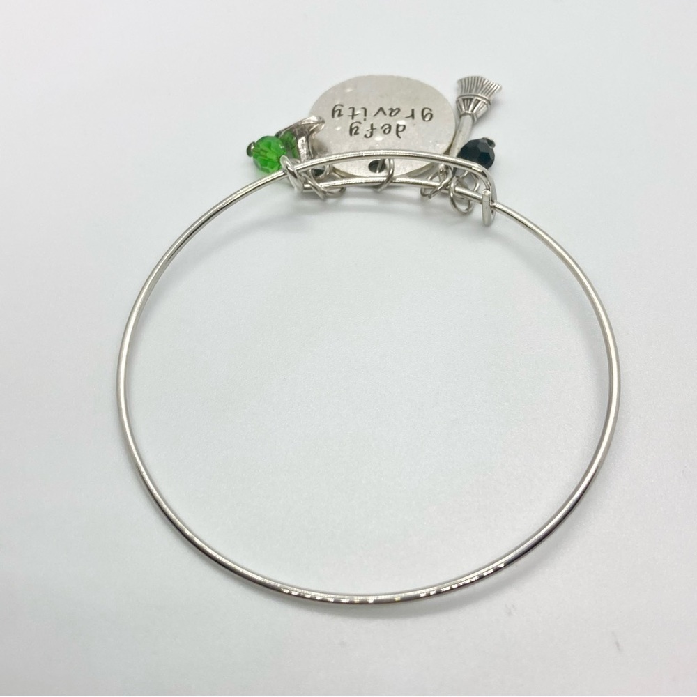 Wicked Defy Gravity Expandable Bangle Charm Bracelet - Picture 3 of 6